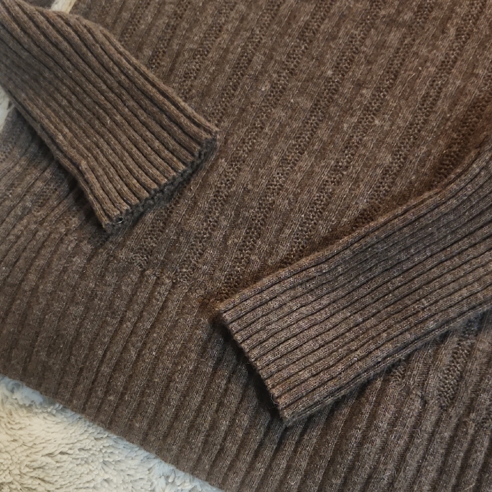 Mossimo Supply Co. Chocolate V-Neck Sweater - Picture 4 of 7